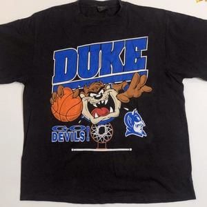 Retro Ncaa Duke Blue Devils Looney Tunes Taz Black T-Shirt, Duke University